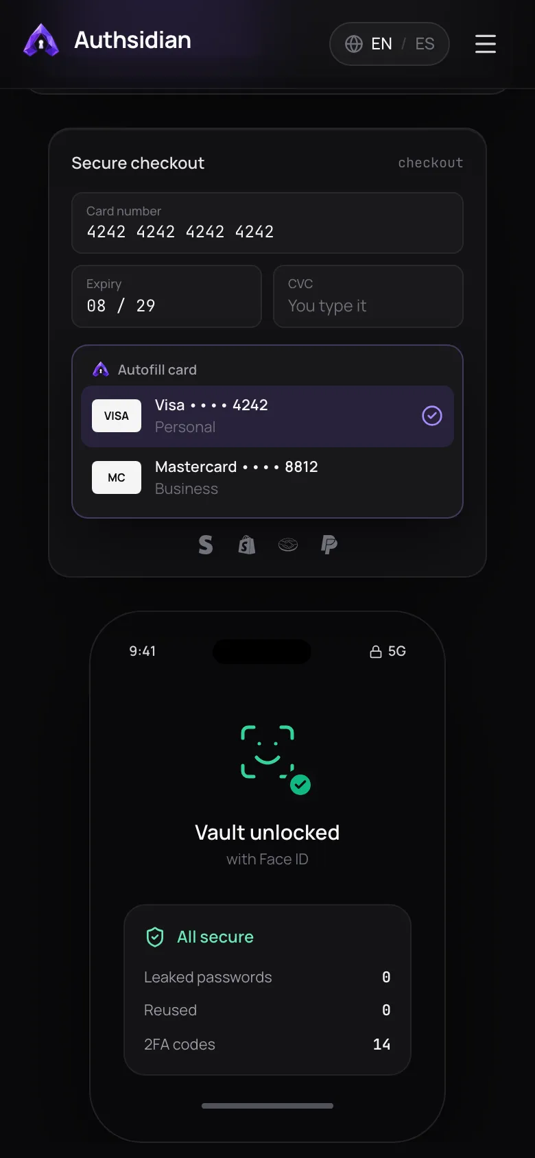 Authsidian screenshot 1